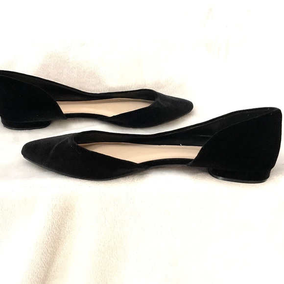 BLACK NINE WEST MINIMALIST DRESSY D’ORSAY POINTED TOE BALLET FLATS SZ 10M - Picture 11 of 13